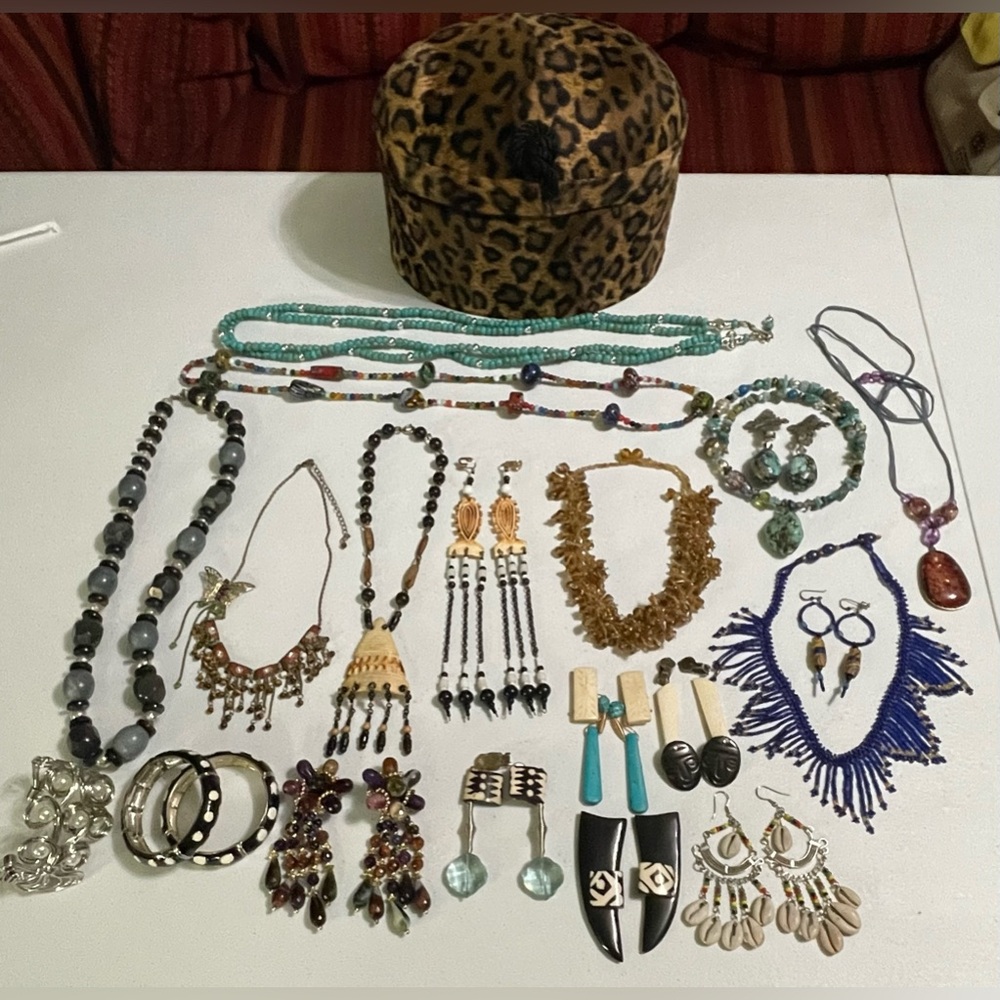 Lots Of Tribal Vintage Jewelries + New Light Weight Trinket